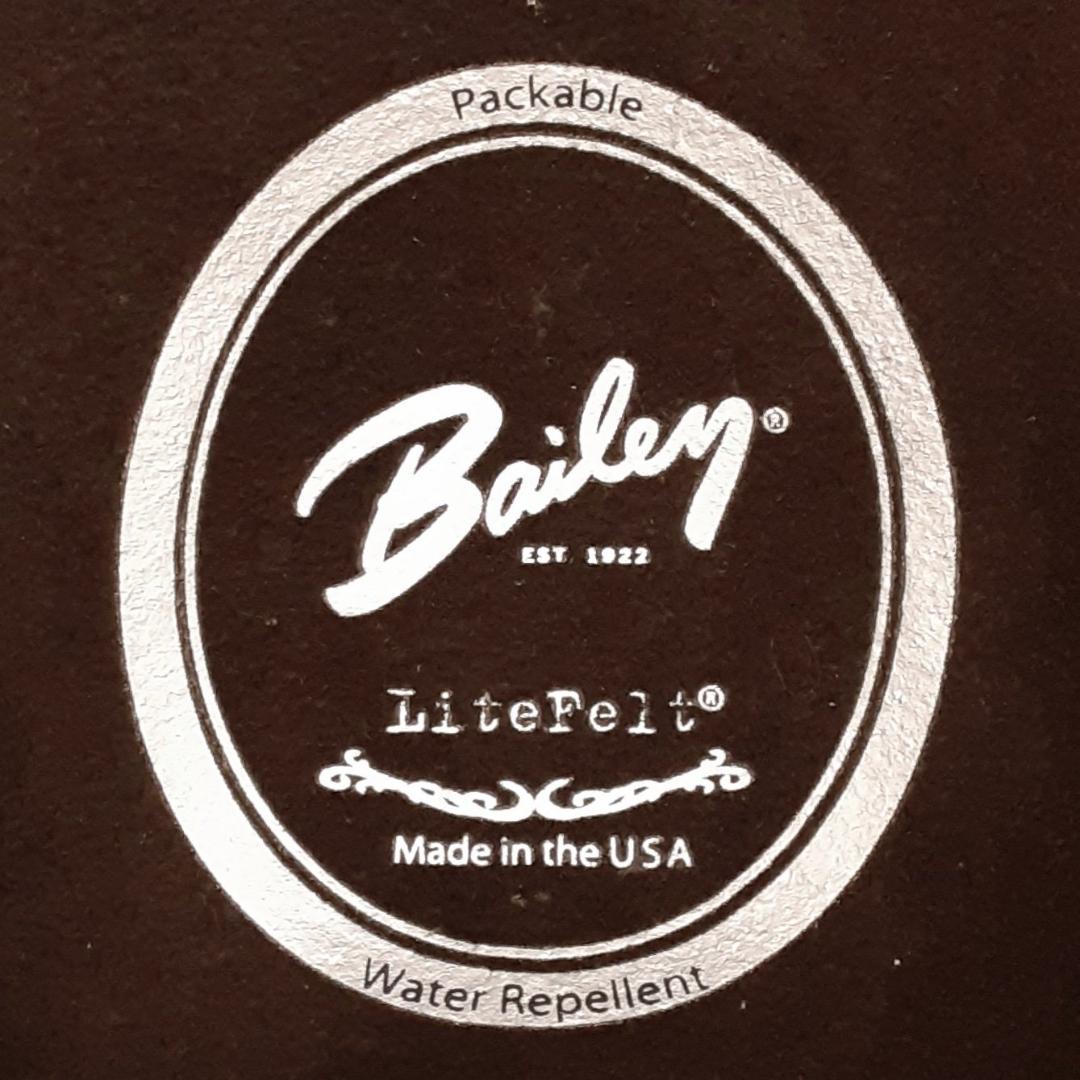 美品◎Bailey ベイリー BLIXELN フェルトハット 中折れハット 茶