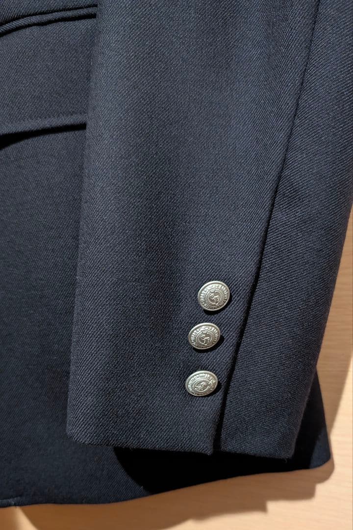 イーストボーイ Men's ブレザー ネイビー シルバーボタン EASTBOY