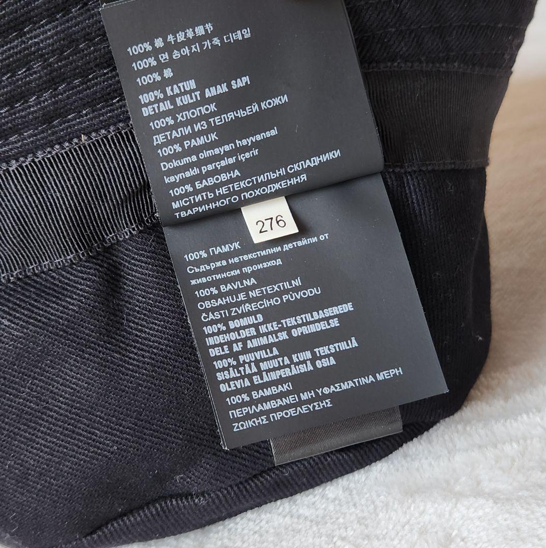 PRADA バケットハット XL 黒 正規品 コットン イタリア製