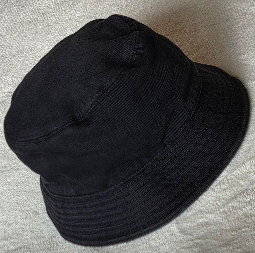 PRADA バケットハット XL 黒 正規品 コットン イタリア製