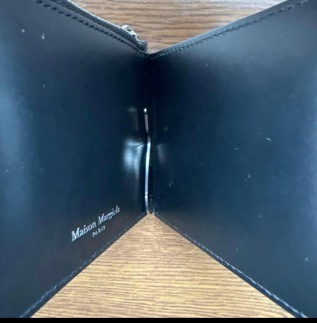 ブラック マネークリップ ジッパー付き