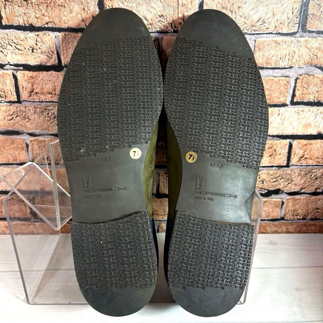 極美品■MORESCHI■タッセルローファー✨スエード マルチカラー セレモニー
