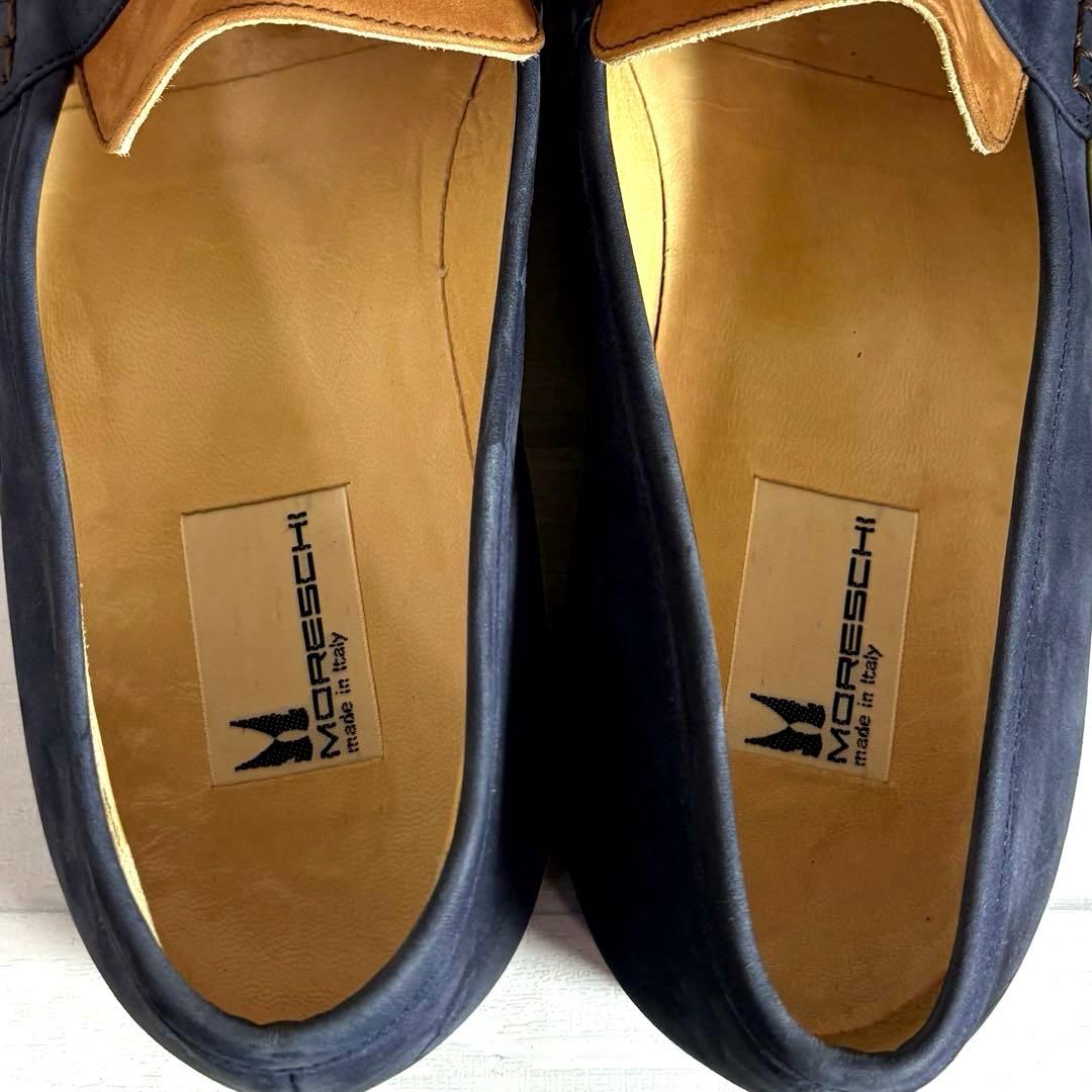 極美品■MORESCHI■タッセルローファー✨スエード マルチカラー セレモニー