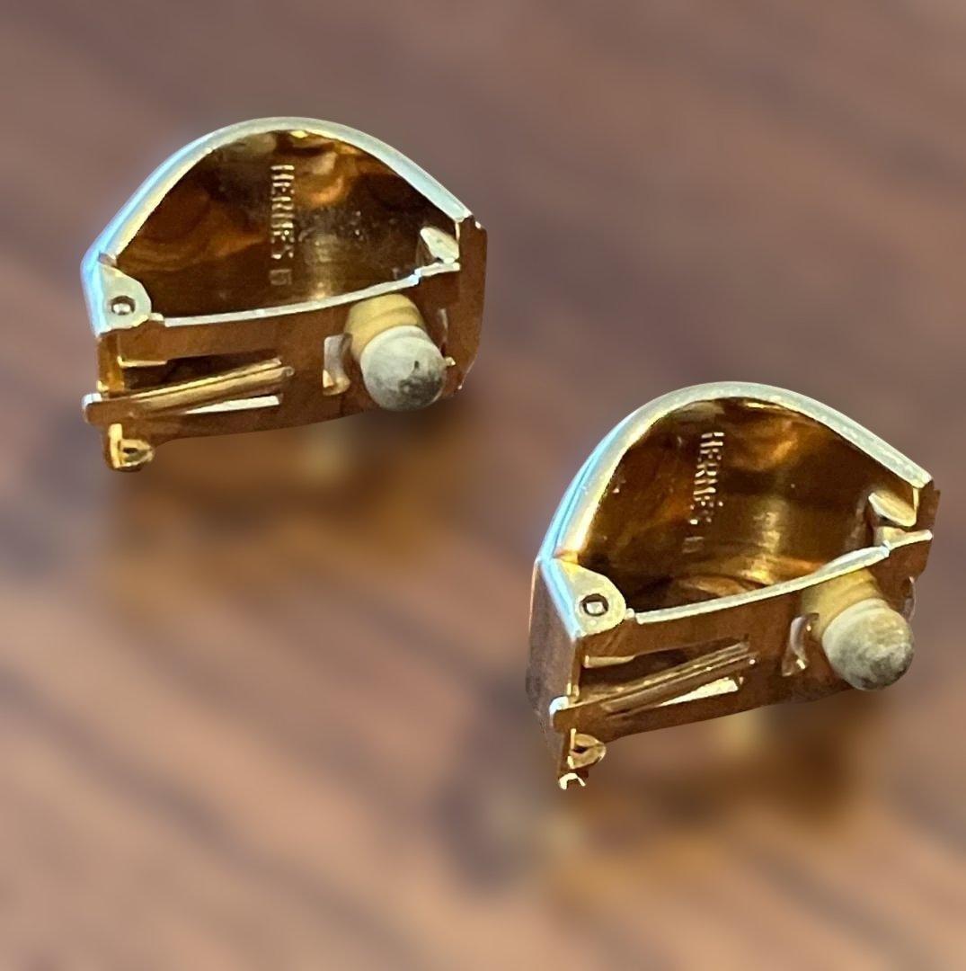 HERMÈS エルメス　エマイユ 　バングル　イヤクリップ　ヴィンテージ