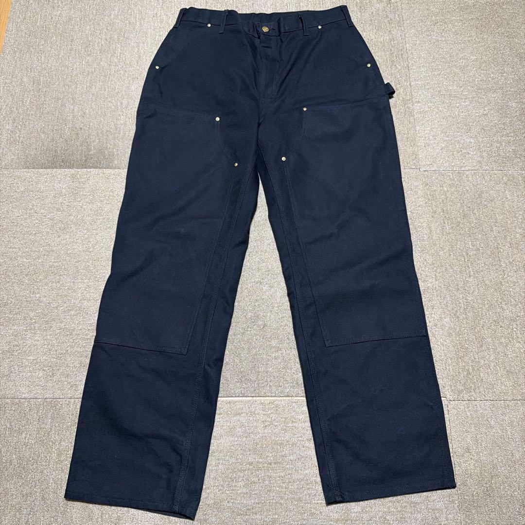 Carhartt ブラック ダブルニーパンツ