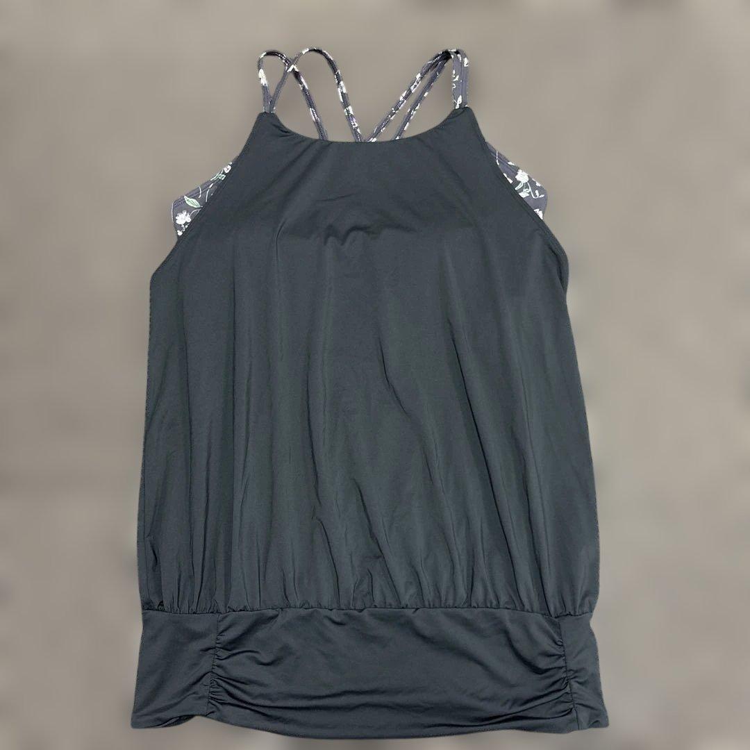 SUKALA スプリングフラワーカバーキャミソール 黒LLサイズ 試着のみ