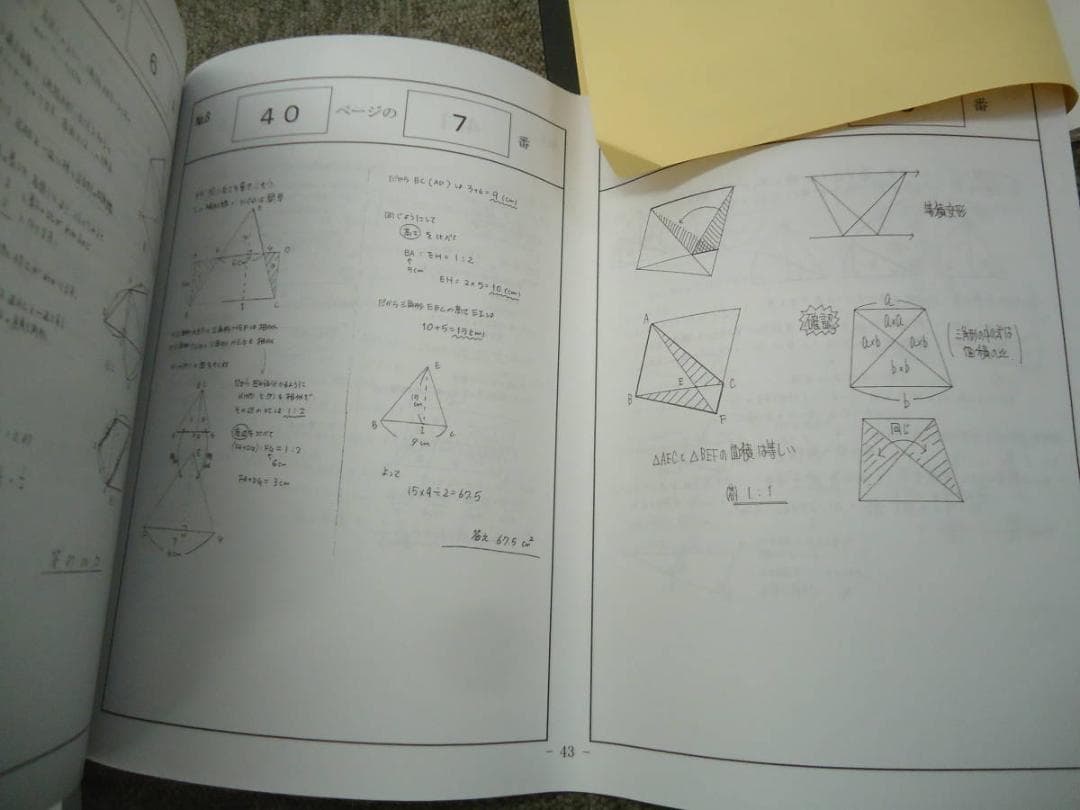 浜学園　 小6算数 　最高レベル特訓　第1～2分冊/難問解説集　2019年度