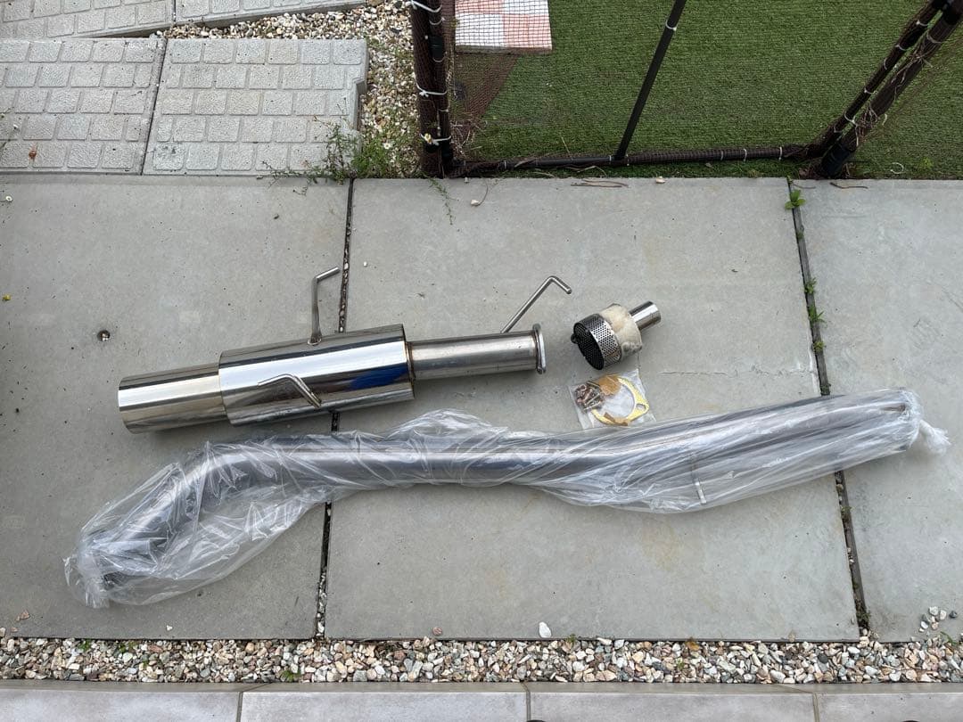 s14 cs14 サムライパワー 砲弾マフラー ターボ用 出口ロングタイプ