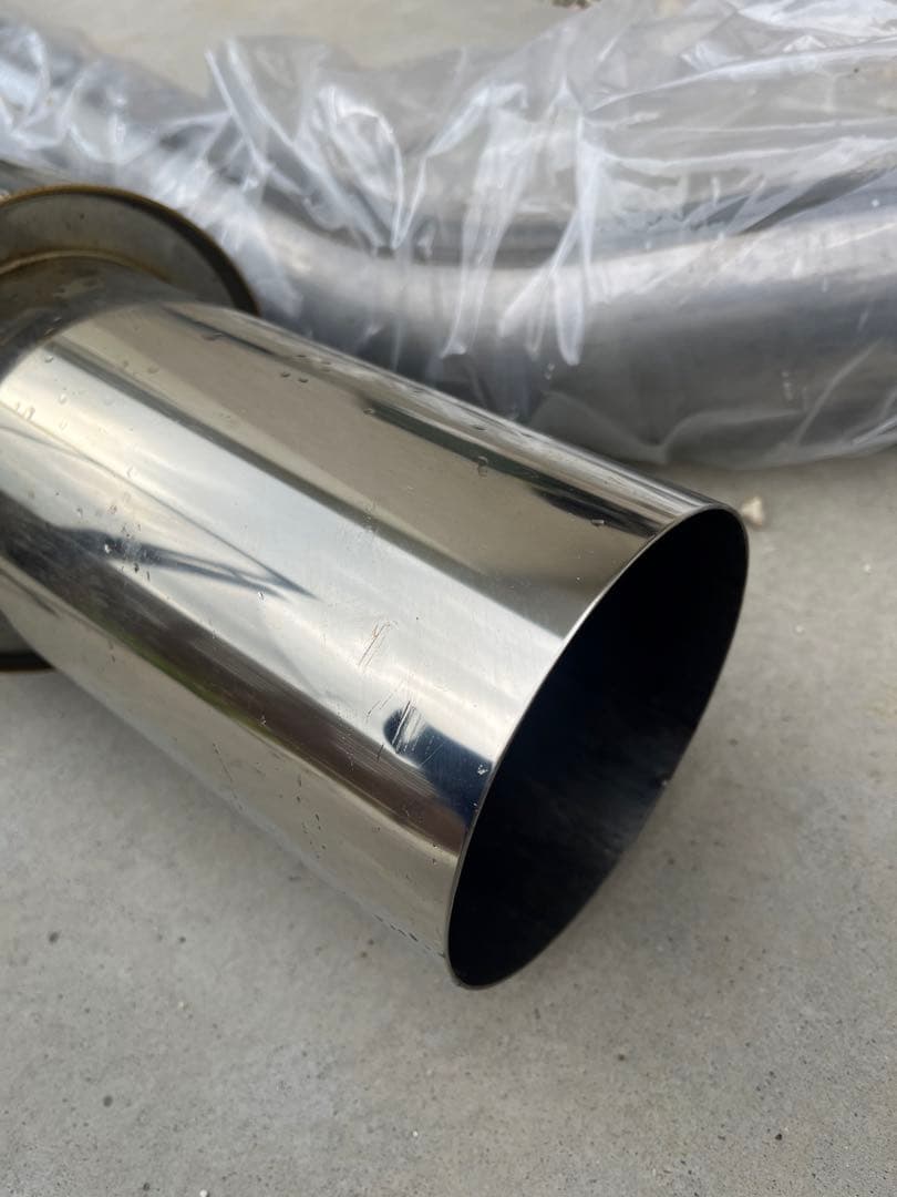 s14 cs14 サムライパワー 砲弾マフラー ターボ用 出口ロングタイプ