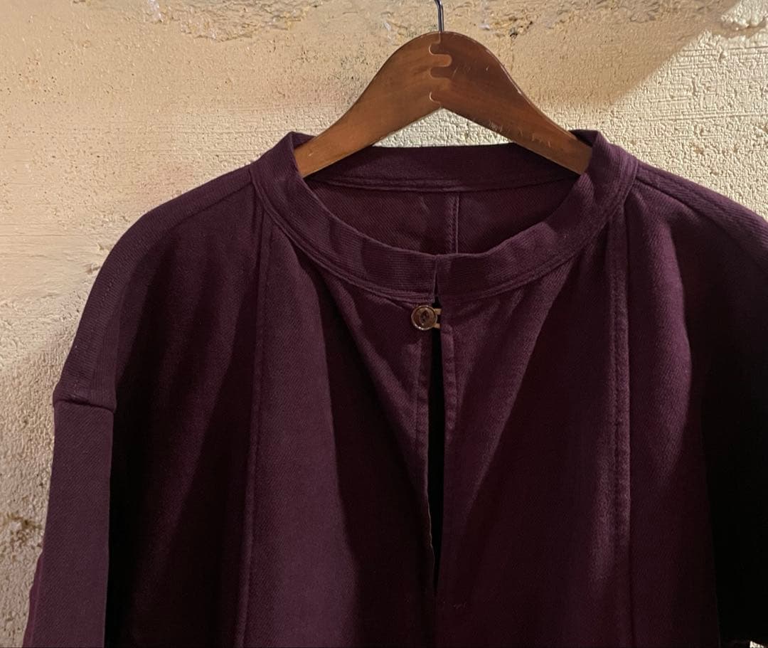 45R上質モールサージのストレッチワンピースゆったり暖か45100円新品同様