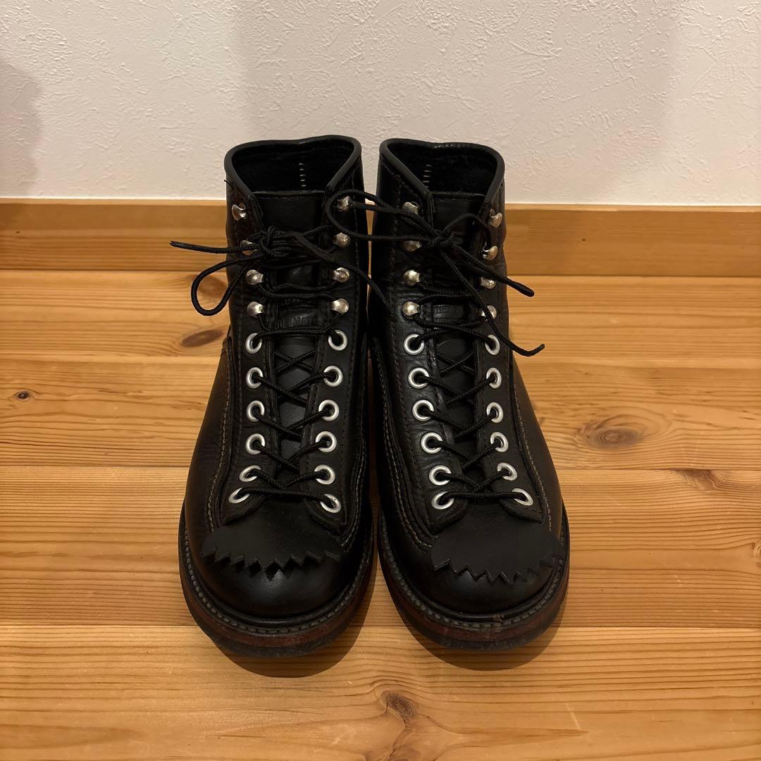 美品　ロンウルフ　カーペンター　ワークブーツ　ブラック