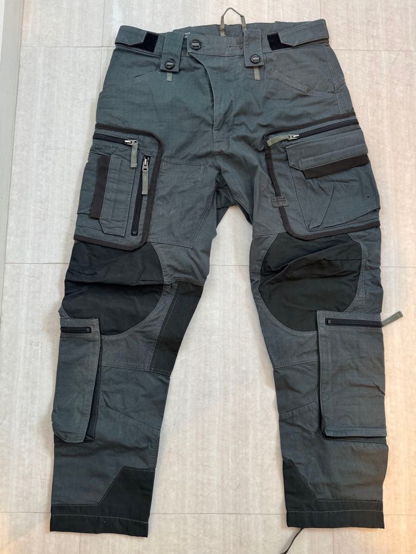 G-STAR E COMBAT CARGO PANTS/グレー