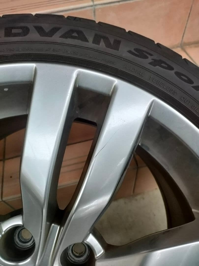 スバル純正 インプレッサ GVF STI A-L タイヤ付きホイール 1本