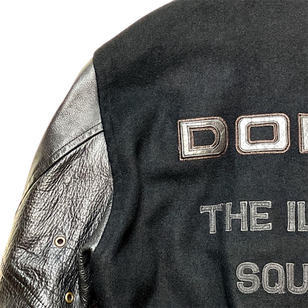 希少/古着/80s〜90s/ DOMON/ドモン/スタジャン/本革/M（大きめ）