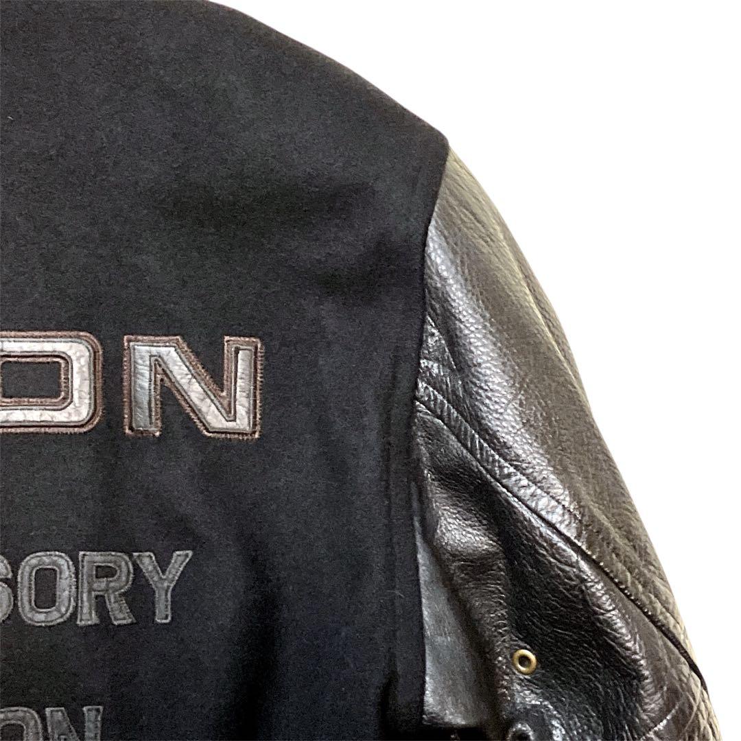 希少/古着/80s〜90s/ DOMON/ドモン/スタジャン/本革/M（大きめ）