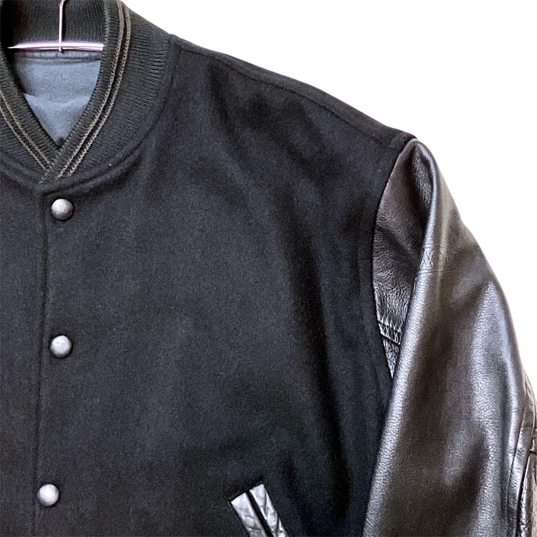 希少/古着/80s〜90s/ DOMON/ドモン/スタジャン/本革/M（大きめ）