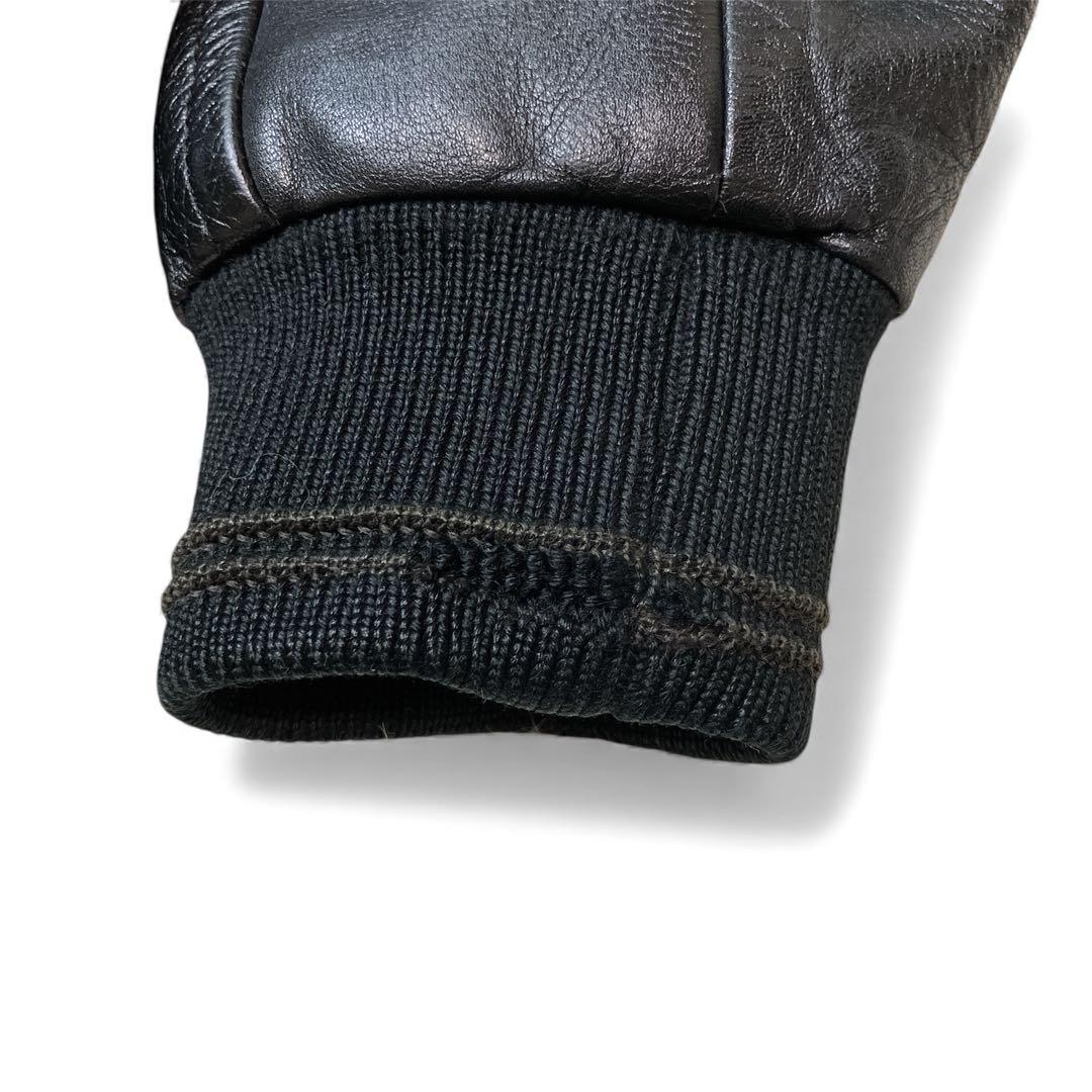 希少/古着/80s〜90s/ DOMON/ドモン/スタジャン/本革/M（大きめ）