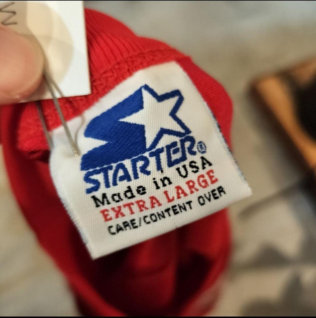 美品/NFL アメリカ製 ゲームシャツ XL レッド ヴィンテージ USA古着