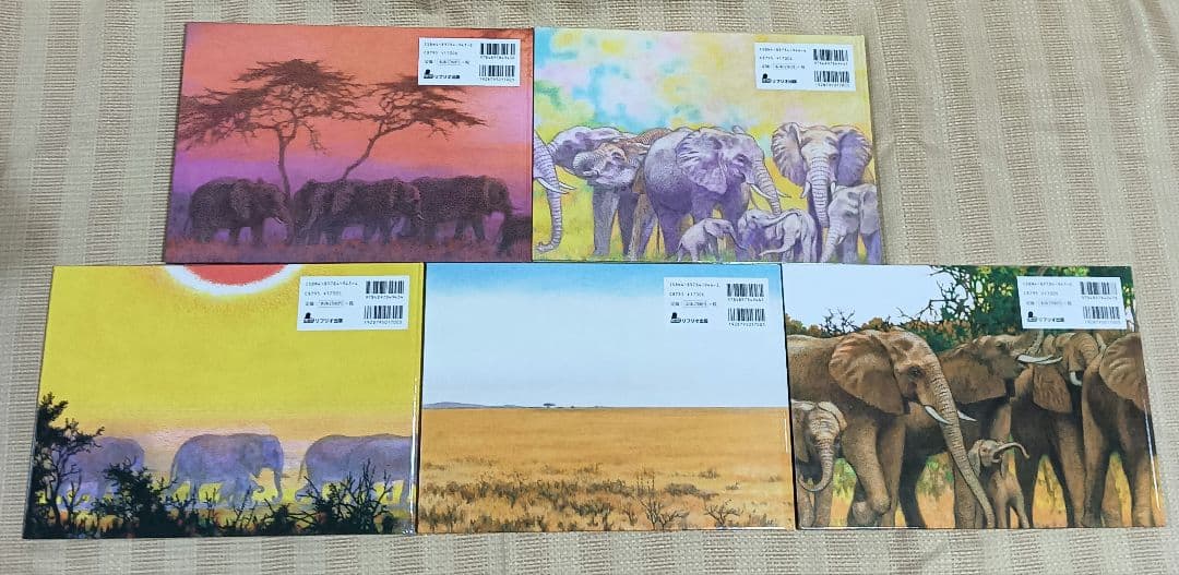 絵本アフリカのどうぶつたち 第2集 ゾウのかぞく 吉田遠志 5冊セット 箱入