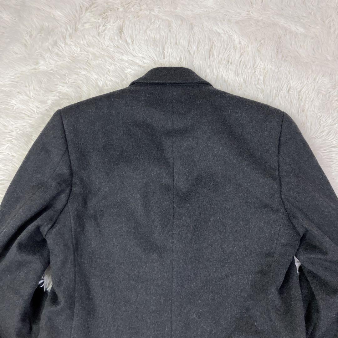 ヴィンテージ　ダブルチェスターコート　カシミヤ混　L相当