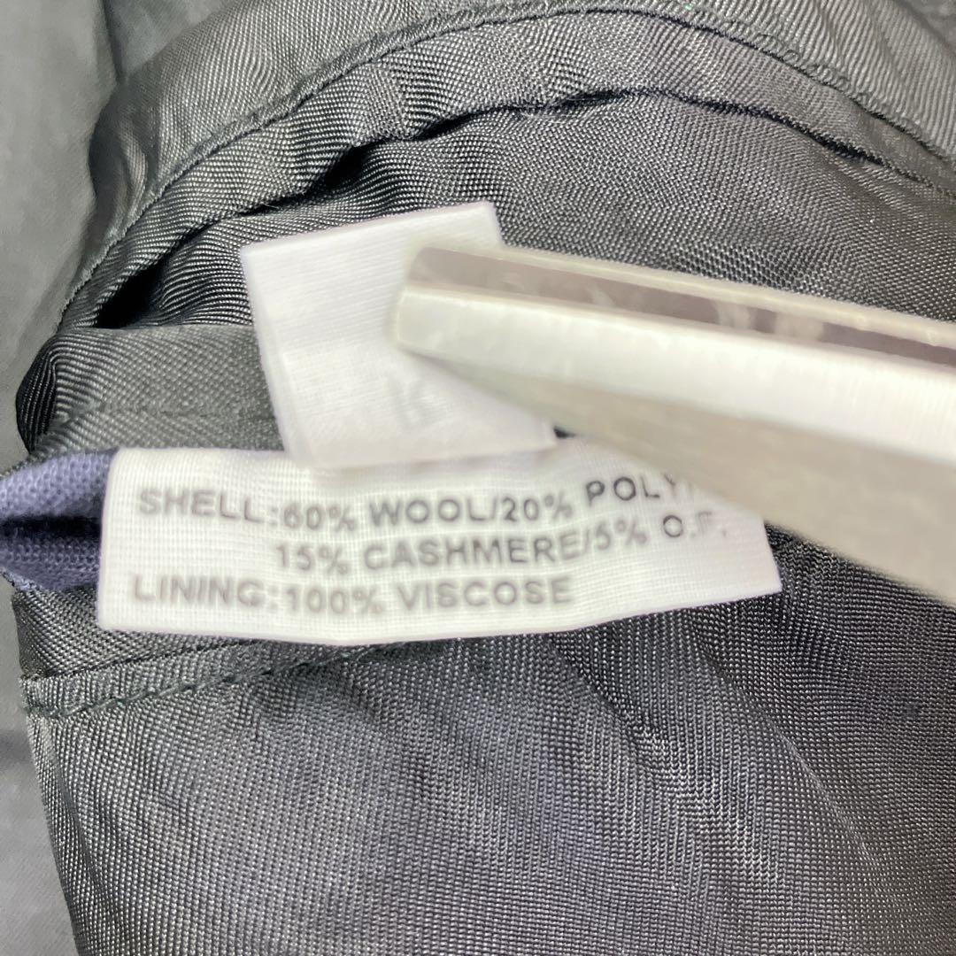 ヴィンテージ　ダブルチェスターコート　カシミヤ混　L相当