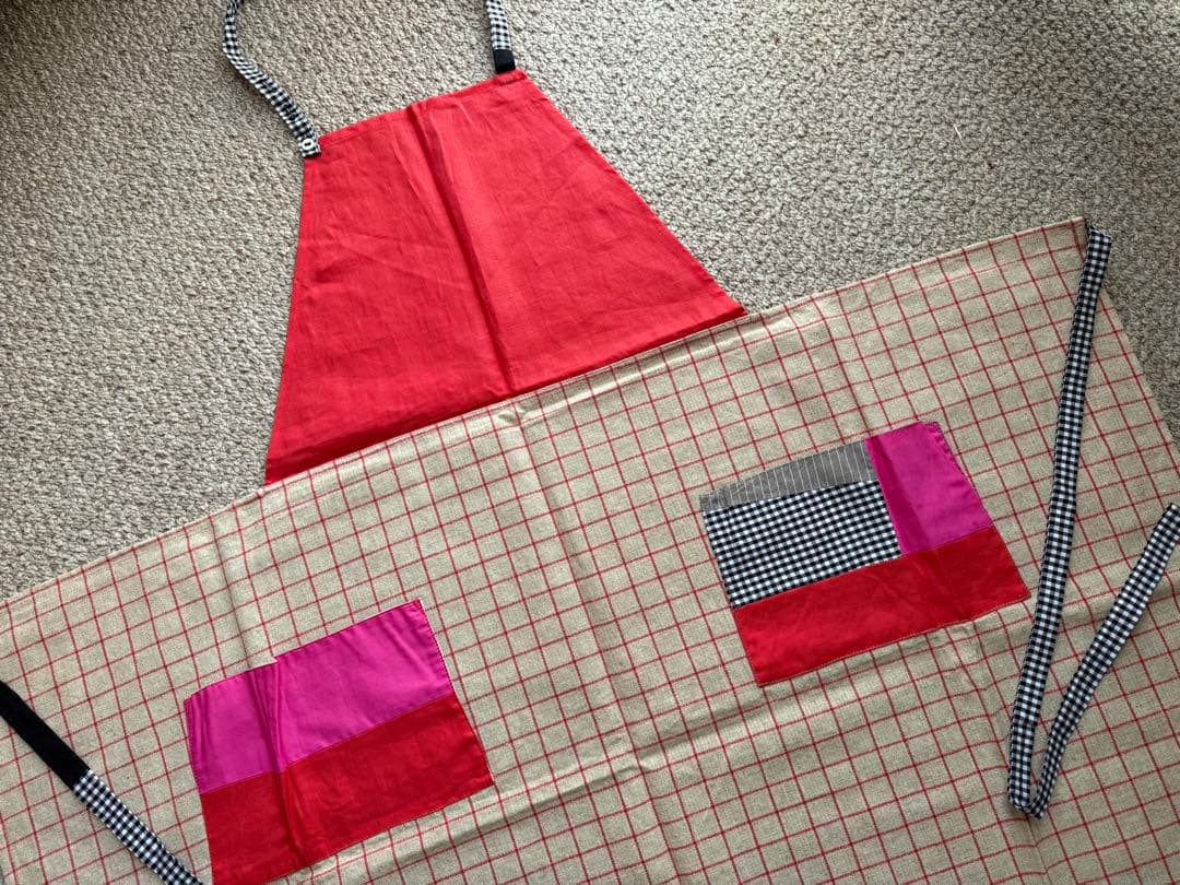 ポットアンドティ10周年記念エプロン雑誌掲載品一点物新品pot and tea