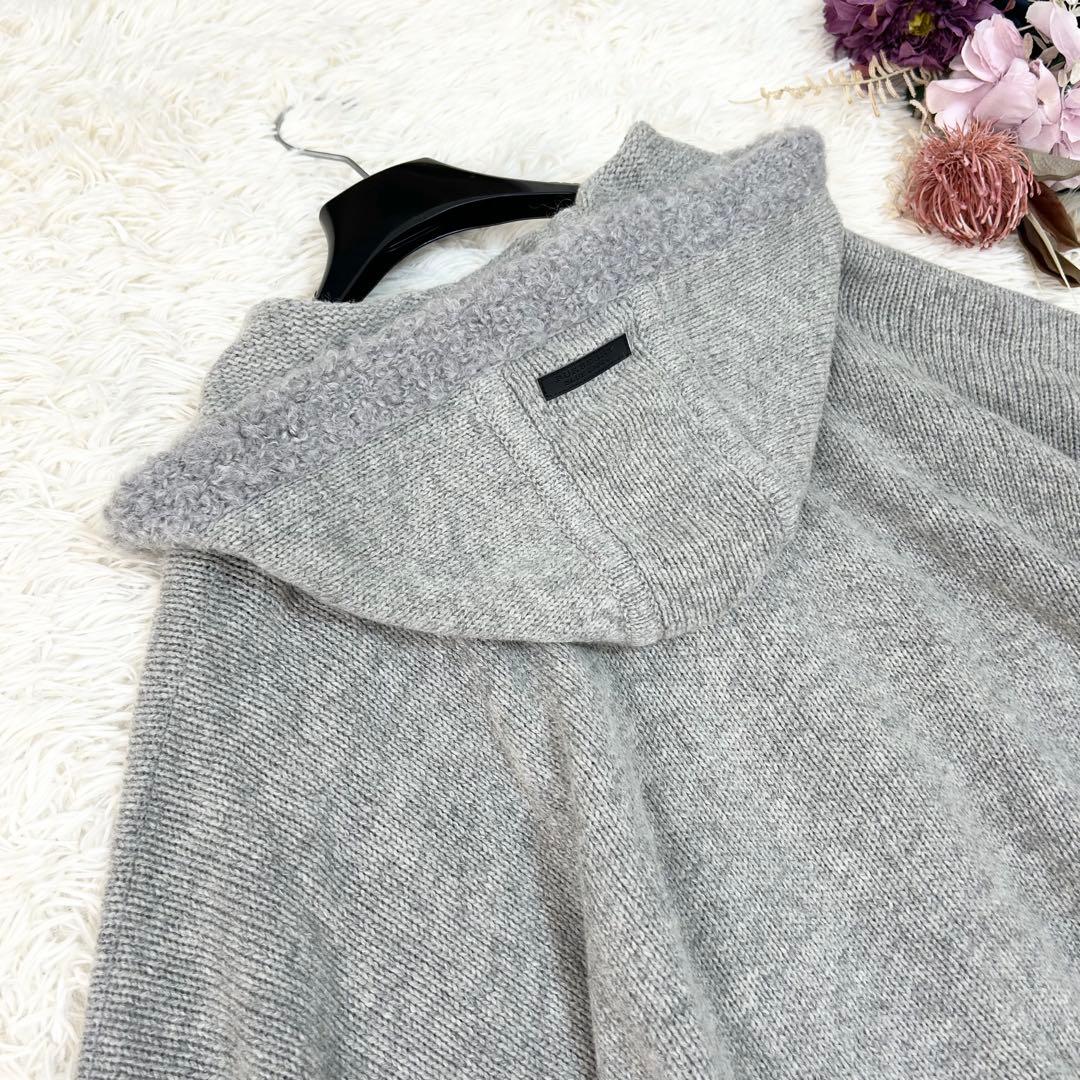 【RT 152613ページ】バーバリーブルーレーベル ニットポンチョ