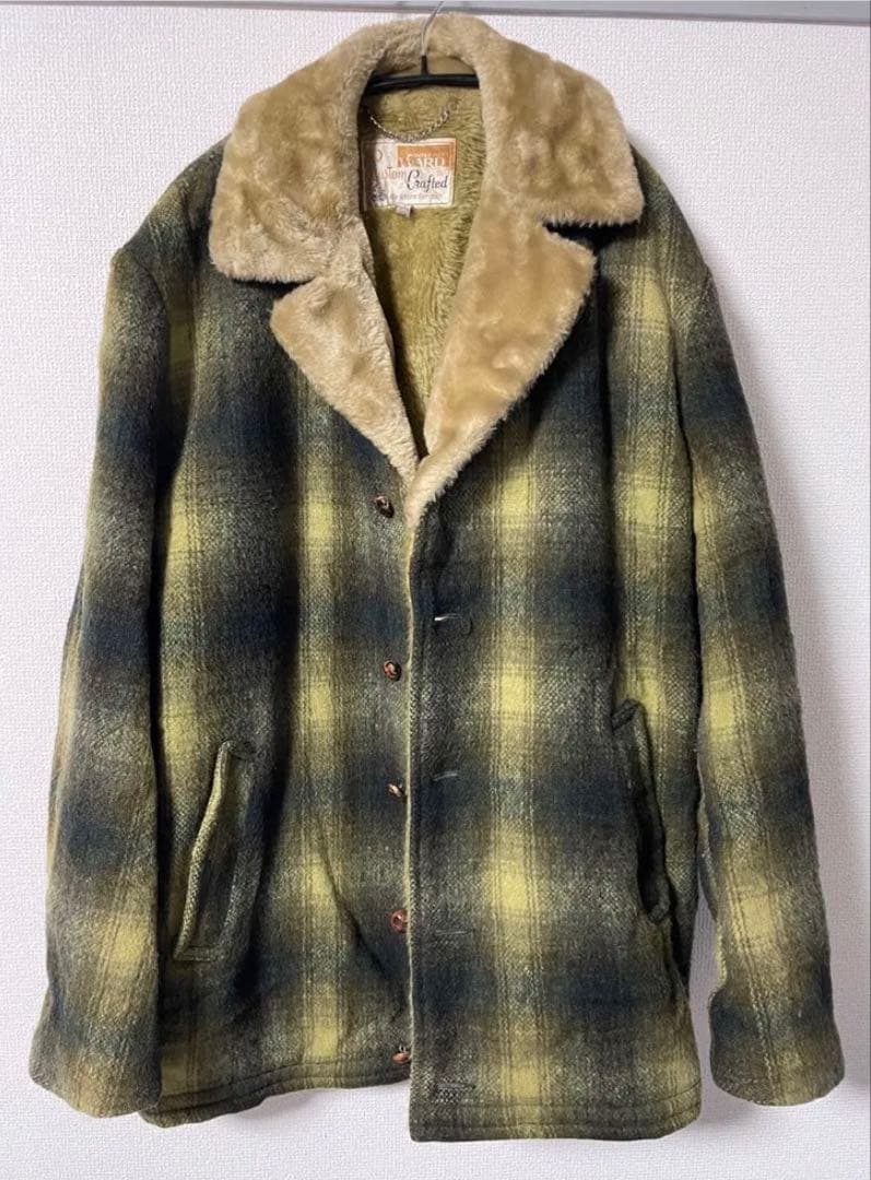 スペシャル オンブレチェック ギャングコート 60s 70s ヴィンテージ