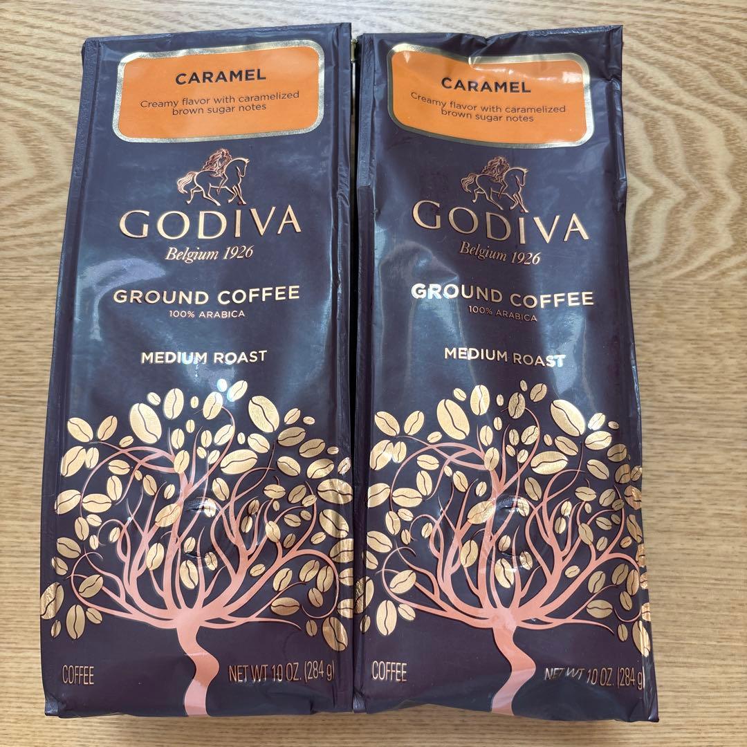 Godiva キャラメル グラウンドコーヒー 284g 2個セット