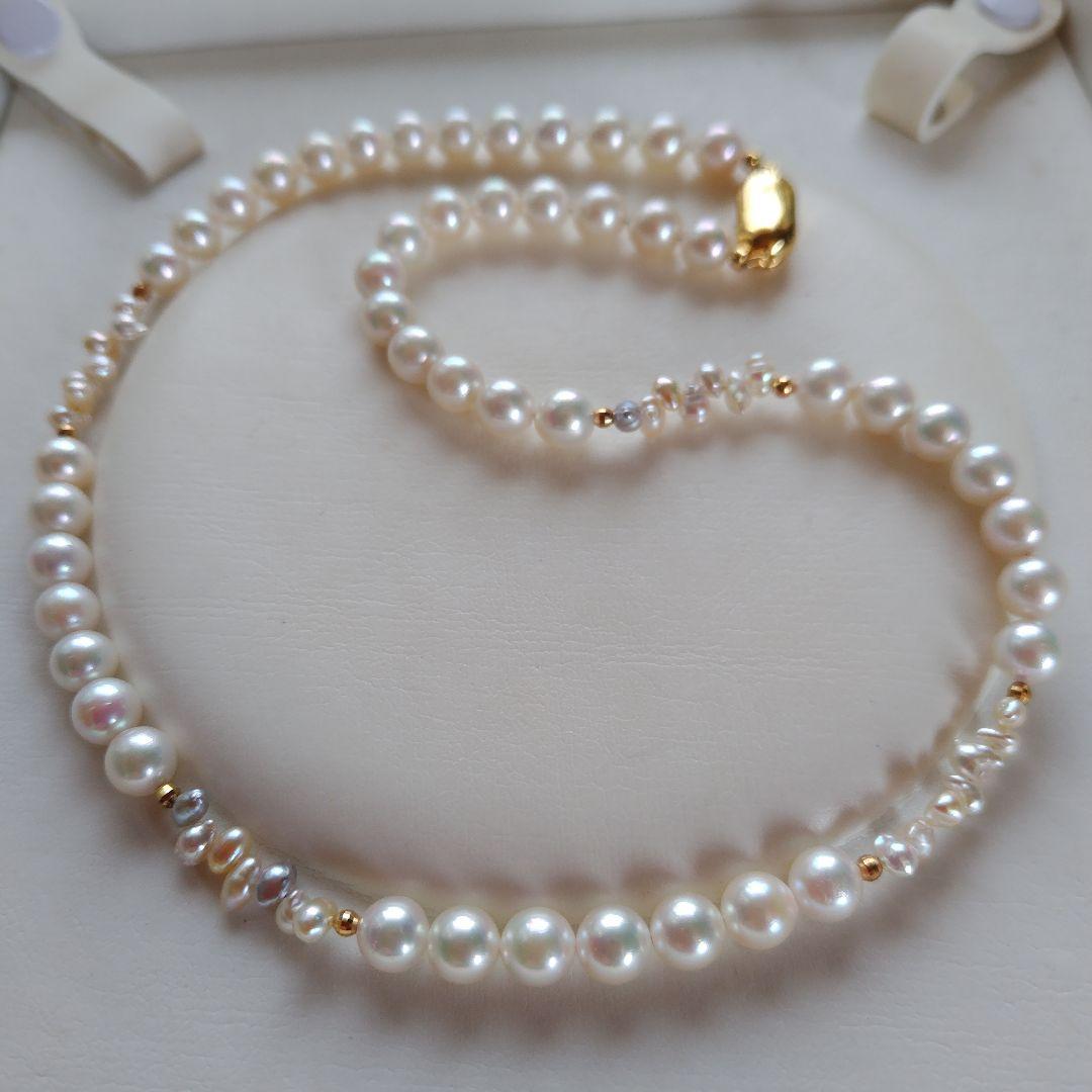 アコヤ真珠、あこやベビークレオパトラ ネックレス