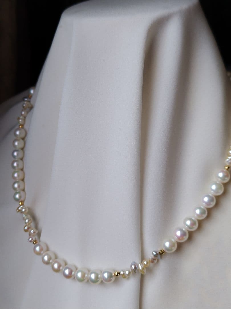 アコヤ真珠、あこやベビークレオパトラ ネックレス