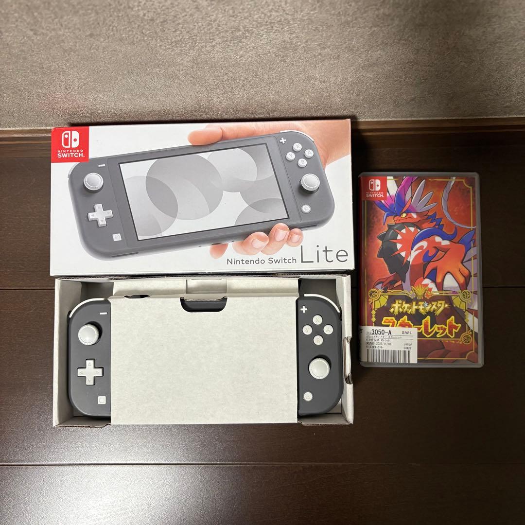 Nintendo Switch Lite グレー 本体 + ポケモンソフト