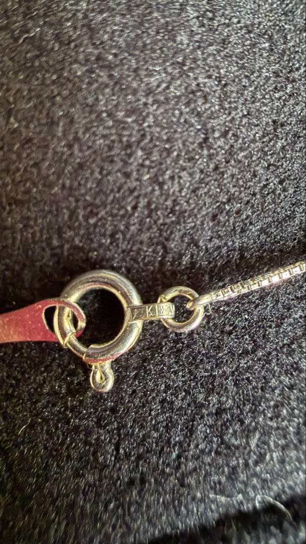 K18ホワイトゴールドダイヤネックレス0.05