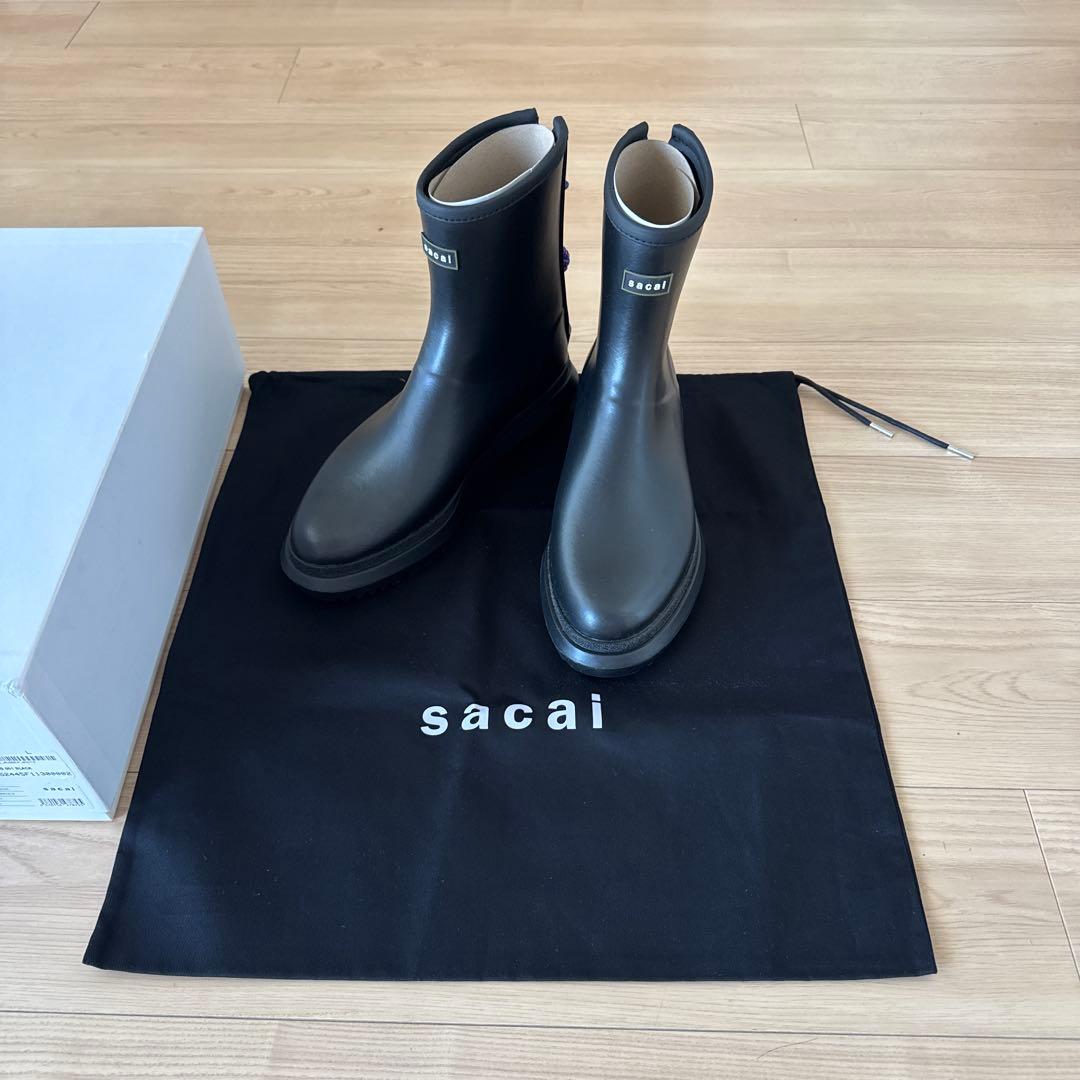 新品25AW Sacai Rubber Boots Lサイズ ラバーブーツ
