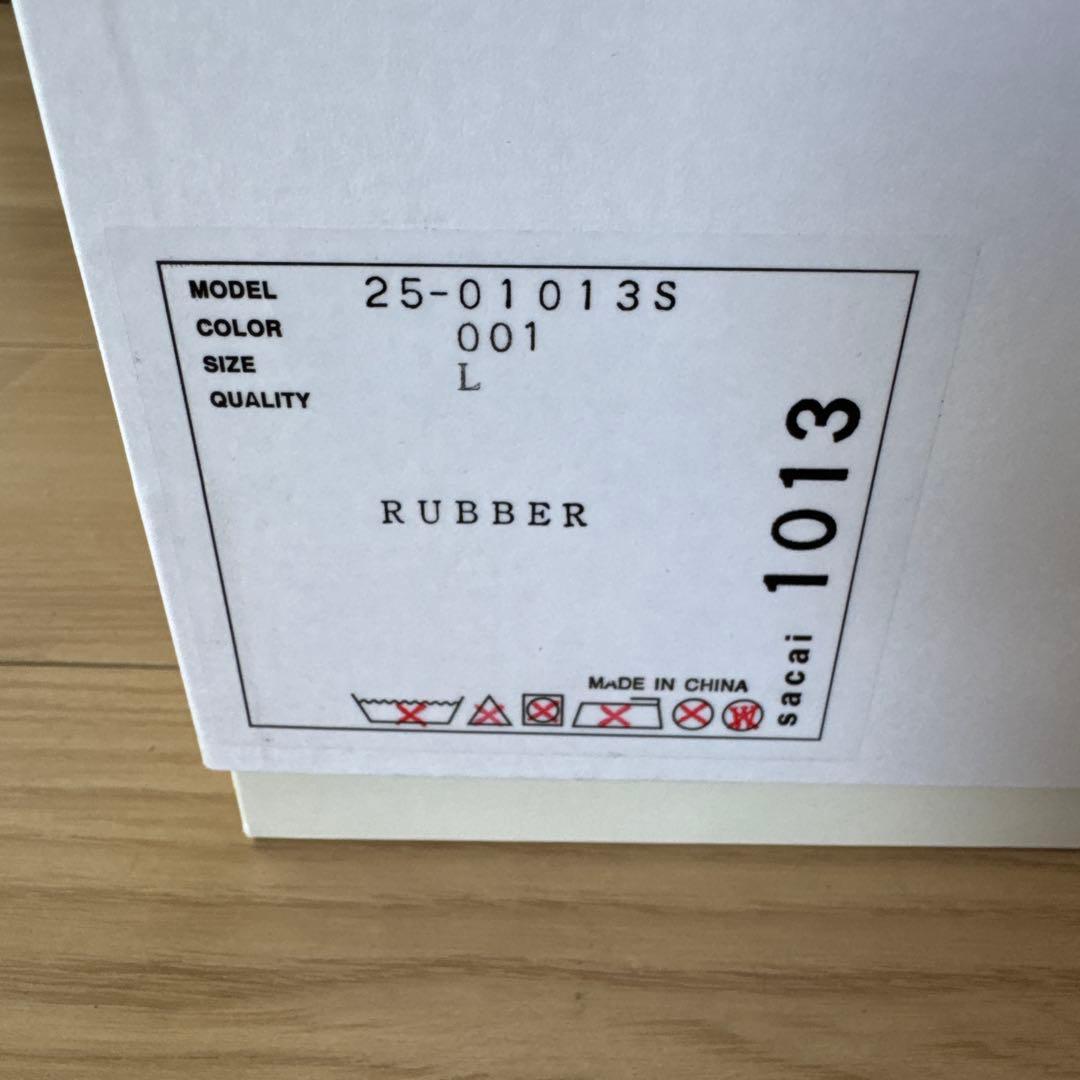 新品25AW Sacai Rubber Boots Lサイズ ラバーブーツ