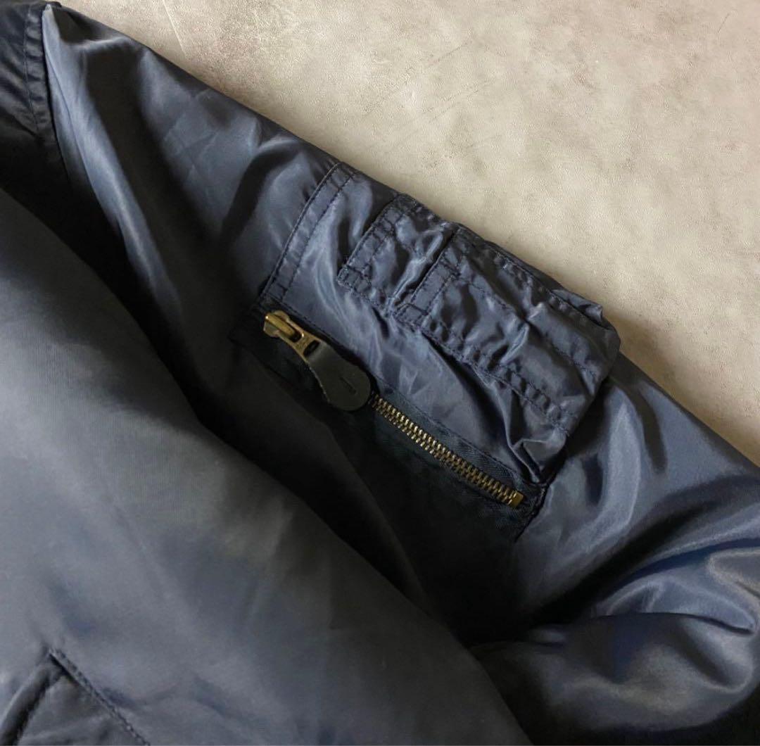 MA-1 フライトジャケット ミリタリー リバーシブル アメカジ 紺