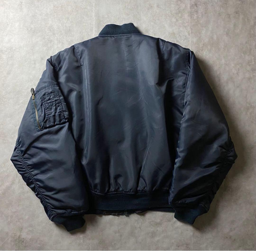 MA-1 フライトジャケット ミリタリー リバーシブル アメカジ 紺