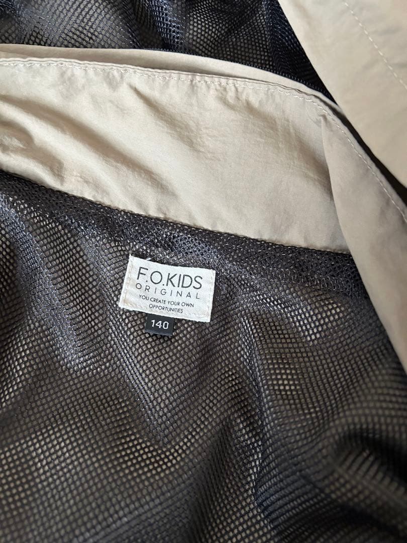 FO KIDS フード付きジャケット 140 ベージュ