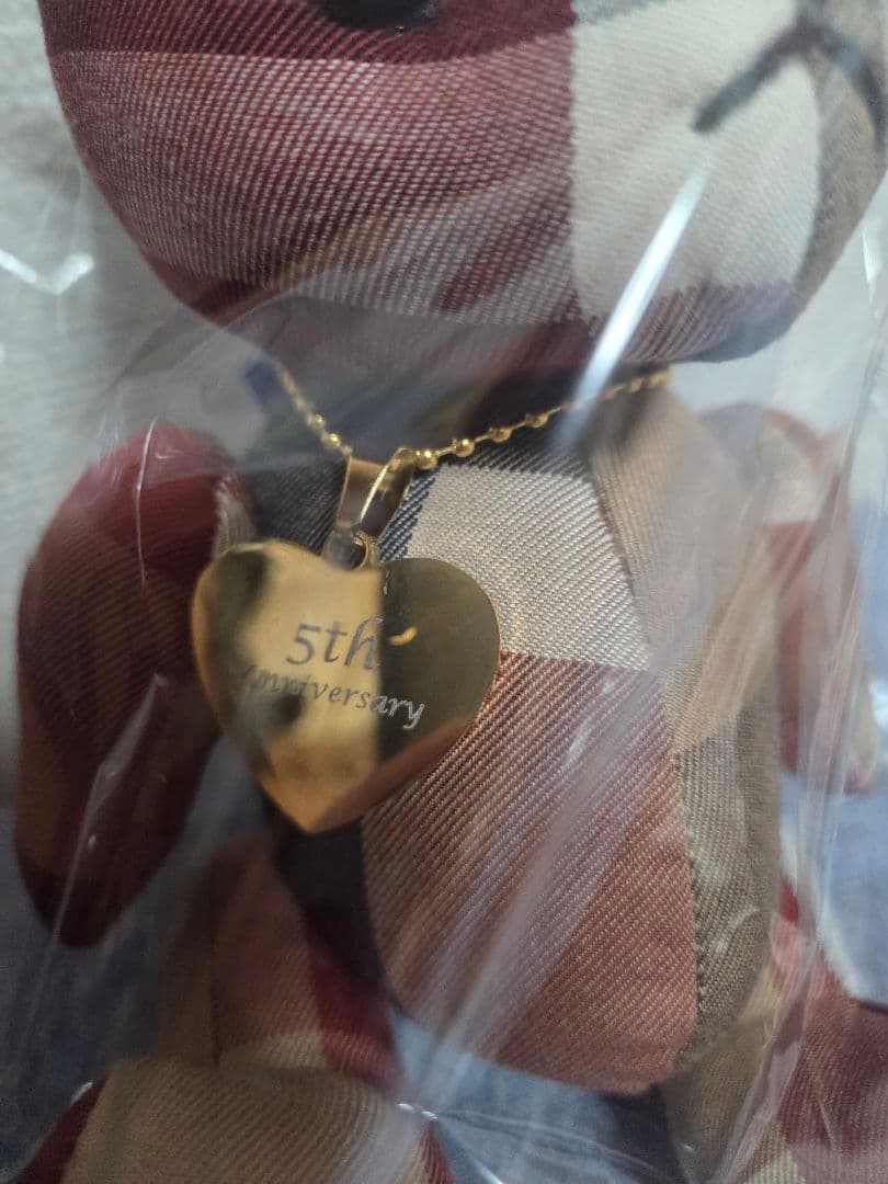 原宿本店5周年ノベルティ　ブルーレーベルクレストブリッジ　CBチェックベア