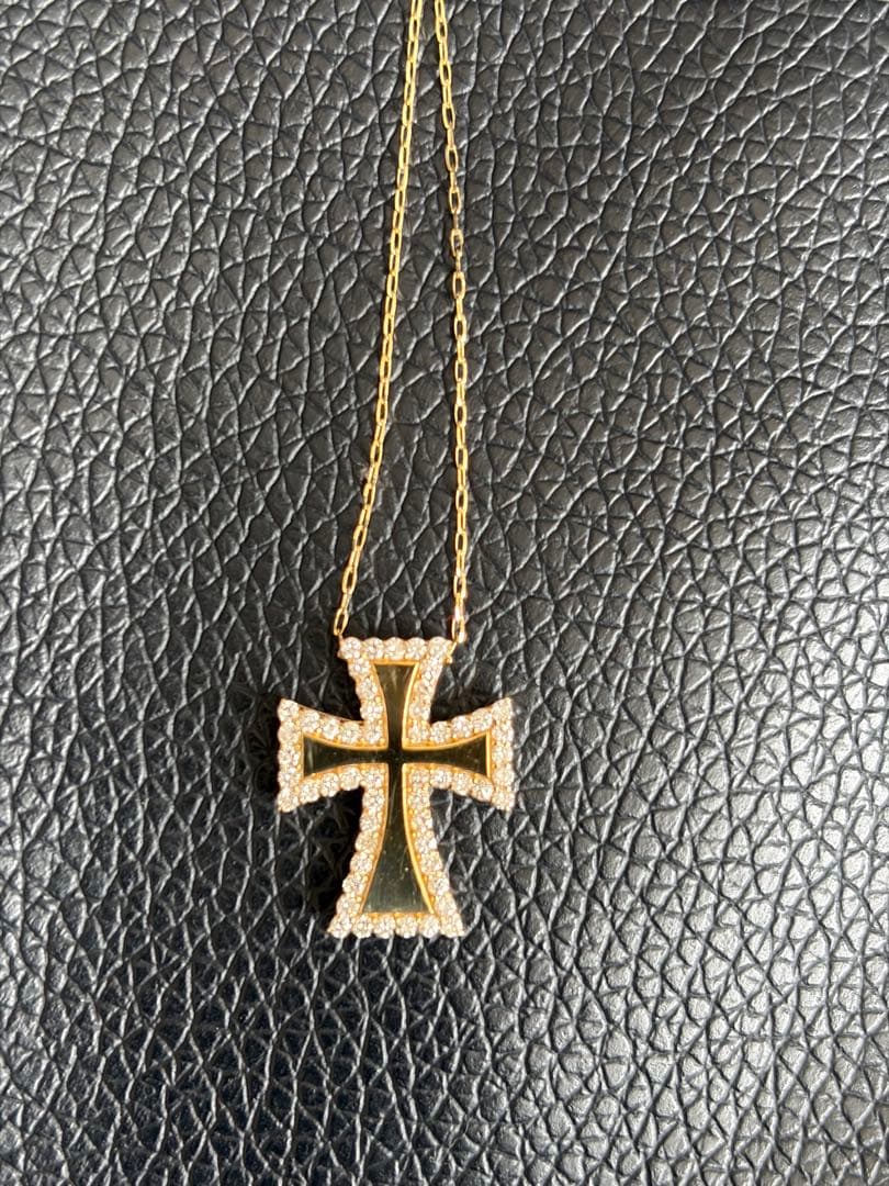 K18クロスペンダント ネックレス