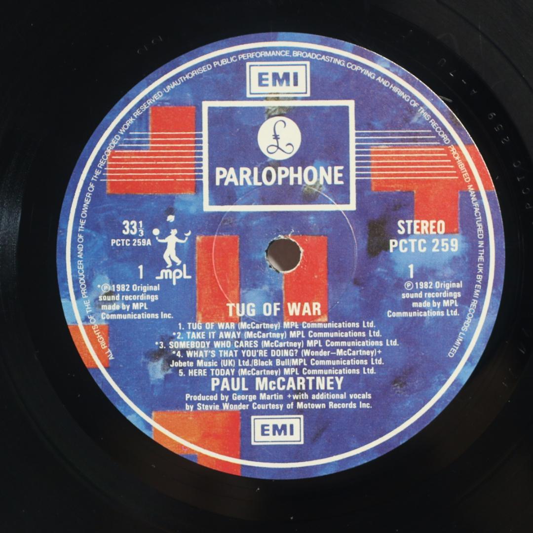 英LP Paul McCartney Tug Of War UKオリジナル盤