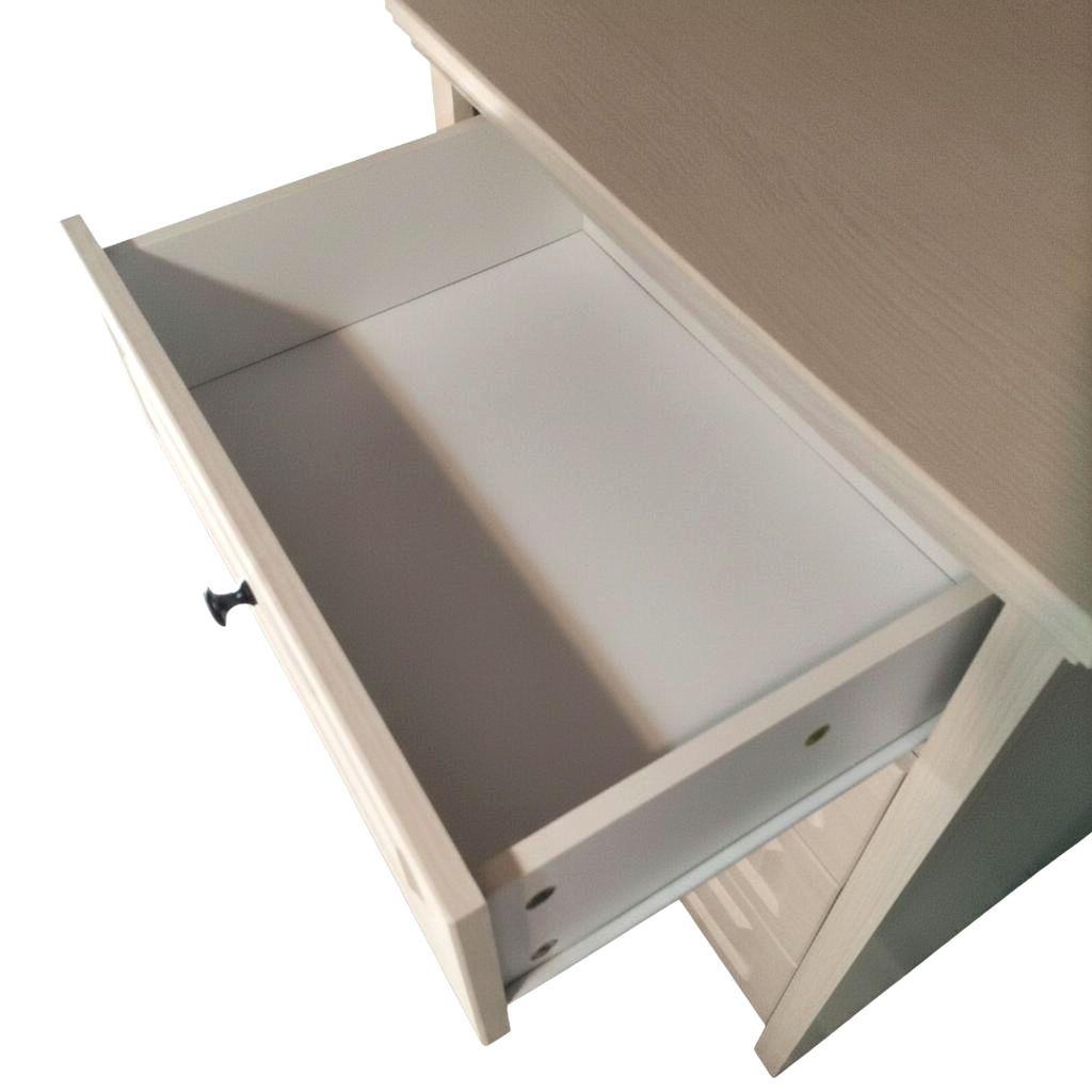 送料込 NITORI オフホワイト木製4段チェスト 美品