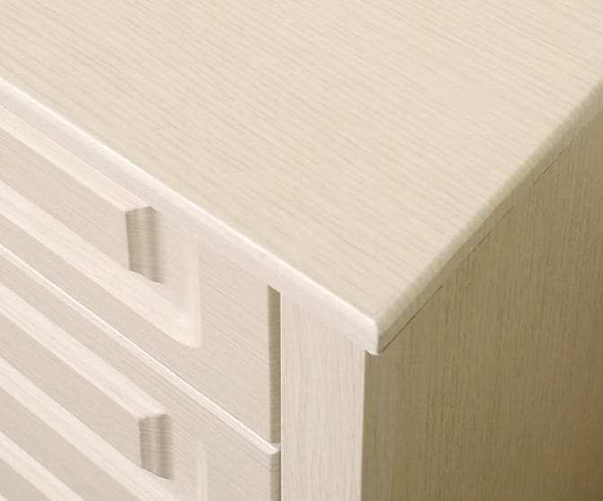 送料込 NITORI オフホワイト木製4段チェスト 美品