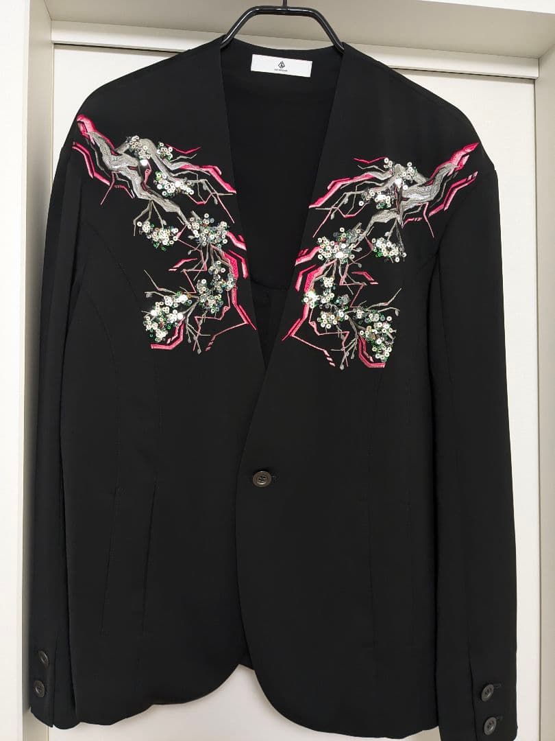 ダイエットブッチャー　桜　sakura ノーカラージャケット　極美品　サイズ3