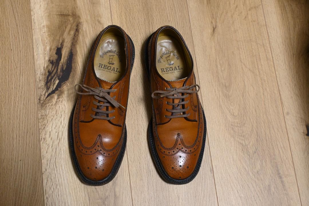 リーガル　インペリアルグレード　ウイングチップ（シューキーパー付き）