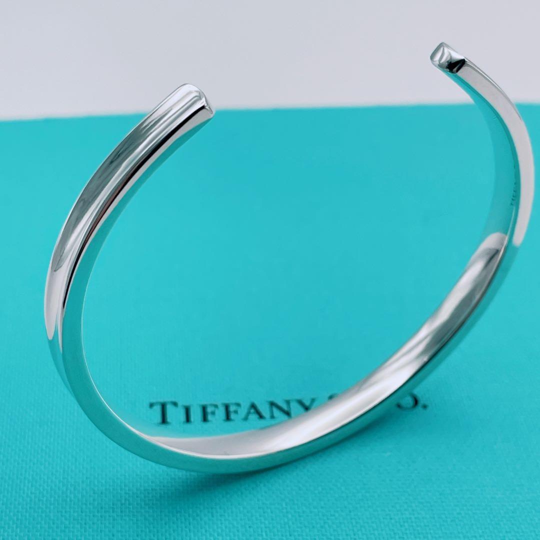 Tiffany & Co. バングル　ブレスレット　カフ　ナロー　シルバー925