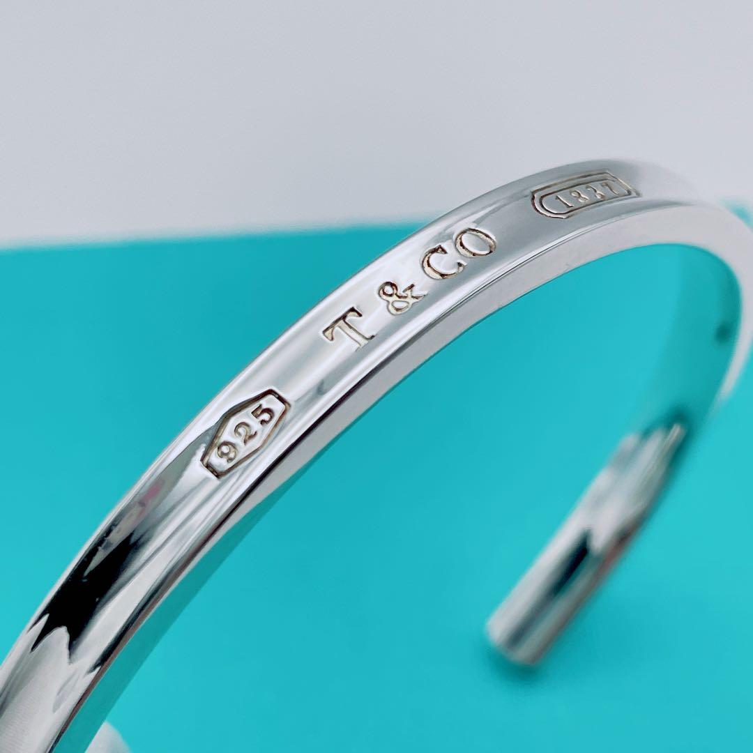 Tiffany & Co. バングル　ブレスレット　カフ　ナロー　シルバー925