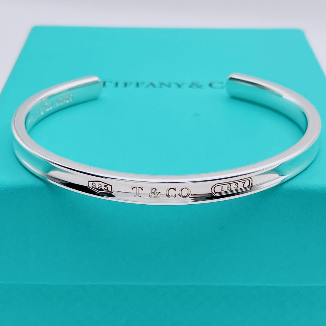 Tiffany & Co. バングル　ブレスレット　カフ　ナロー　シルバー925