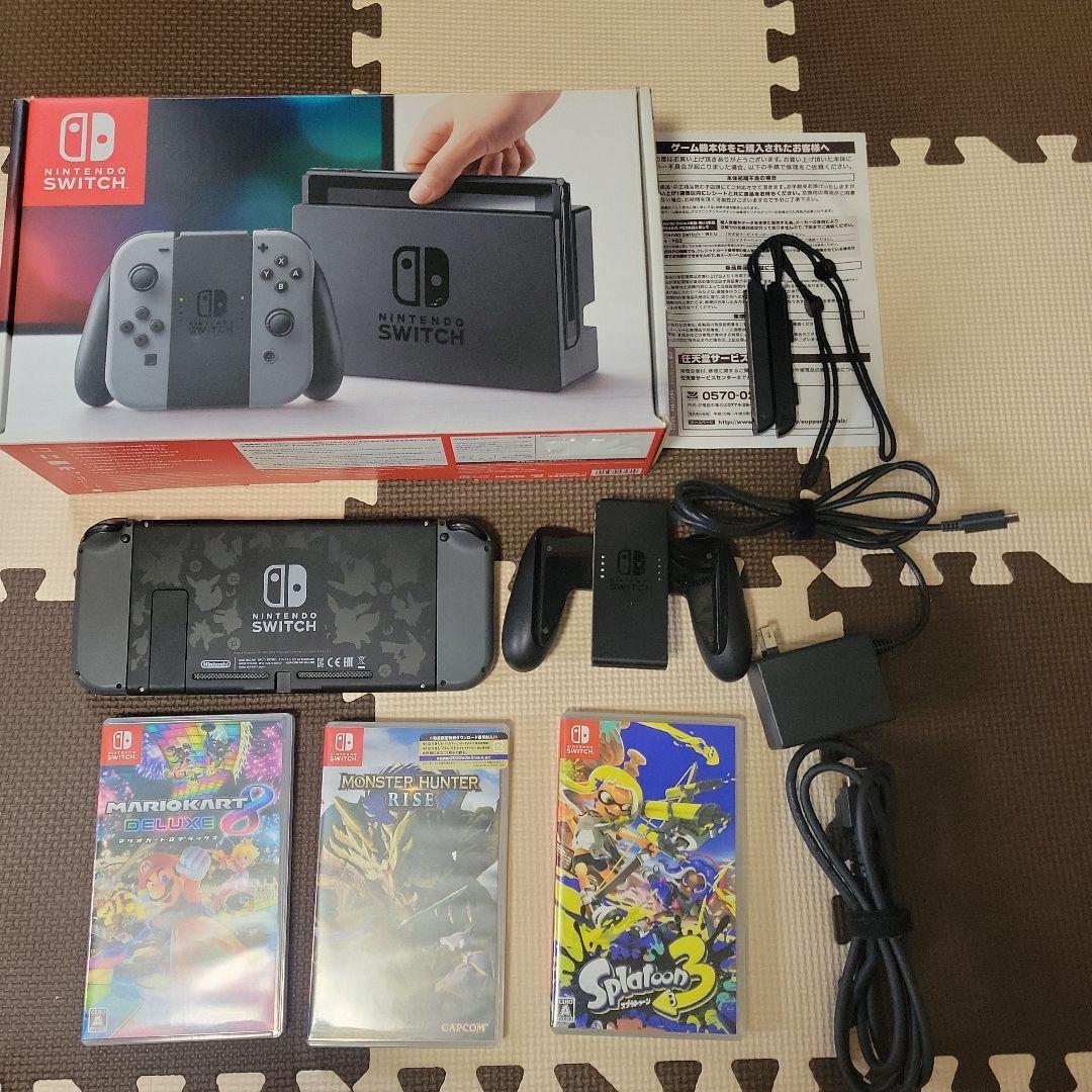 Nintendo Switch 本体(ポケモン) + ゲーム3本セット