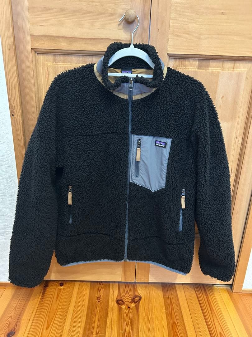 クロフネ　美品！パタゴニア　レトロx キッズ　ジャケット　XXL ブラック